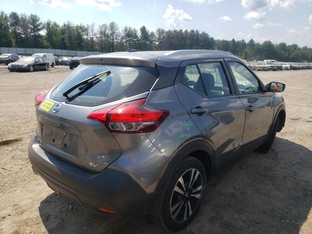 3N1CP5CUXJL546607 - 2018 NISSAN KICKS S GRAY photo 4