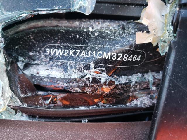 3VW2K7AJ1CM328464 - 2012 VOLKSWAGEN JETTA BASE 黑色 照片 10