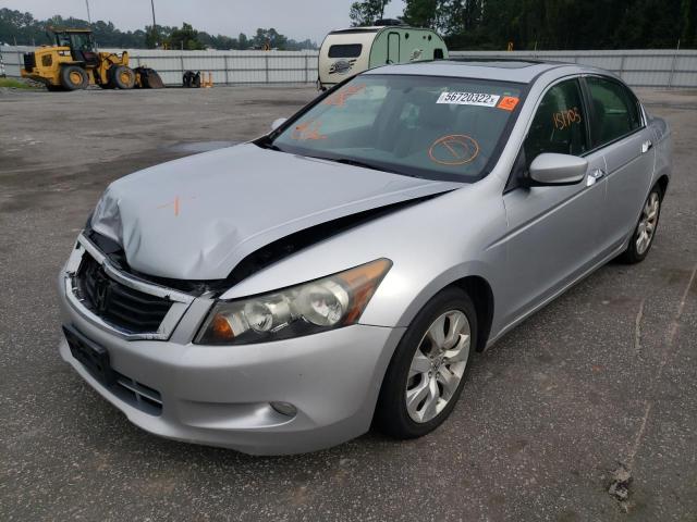 1HGCP36898A079571 - 2008 HONDA ACCORD EXL SILVER photo 2