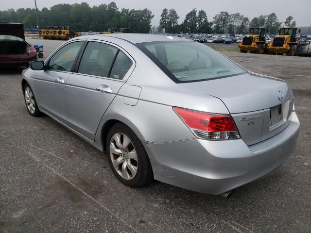 1HGCP36898A079571 - 2008 HONDA ACCORD EXL SILVER photo 3