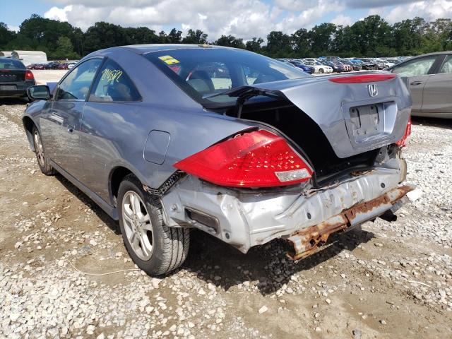 1HGCM72696A020666 - 2006 HONDA ACCORD EX BLUE photo 3