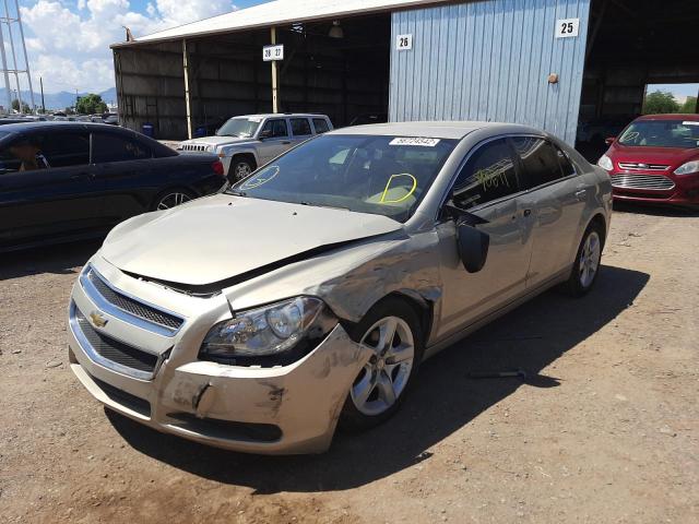 1G1ZB5EB9AF303570 - 2010 CHEVROLET MALIBU LS BEIGE photo 2