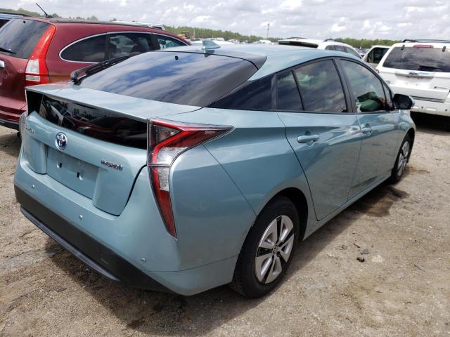 JTDKARFU4H3049023 - 2017 TOYOTA PRIUS TURQUOISE photo 4