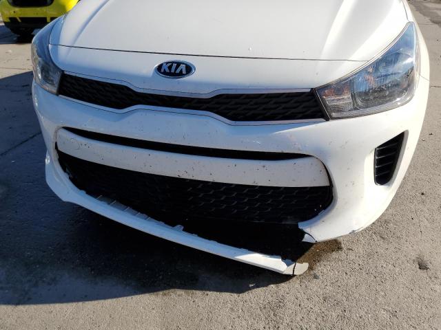 3KPA24AB5KE210500 - 2019 KIA RIO S WHITE photo 9