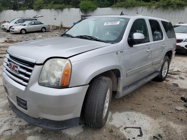 1GKUCFDJ7AR265448 - 2010 GMC YUKON HYBR SILVER photo 2