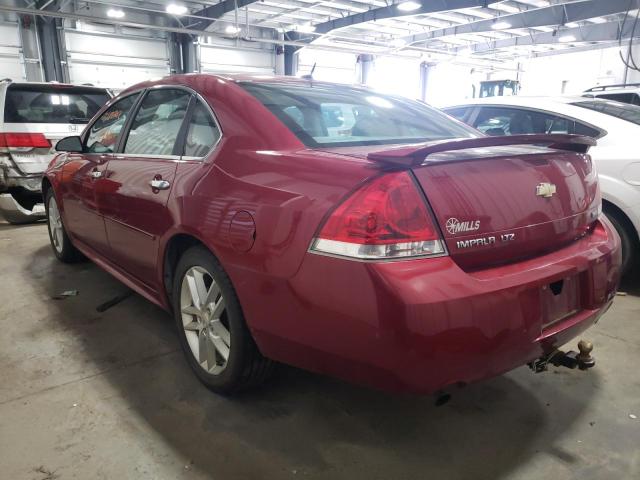 2G1WC5E32D1101562 - 2013 CHEVROLET IMPALA LTZ RED photo 3