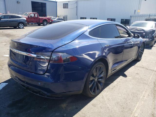 5YJSA1E19FF110732 - 2015 TESLA MODEL S Mavi foto 4
