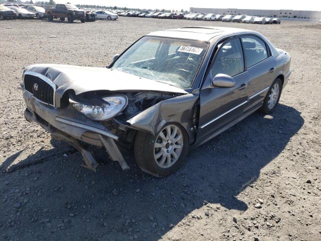 KMHWF35H14A062558 - 2004 HYUNDAI SONATA GLS SILVER photo 2