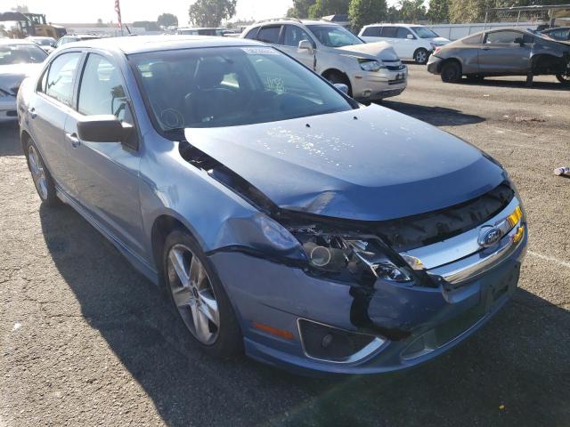 3FAHP0DC9AR161196 - 2010 FORD FUSION SPO BLUE photo 1