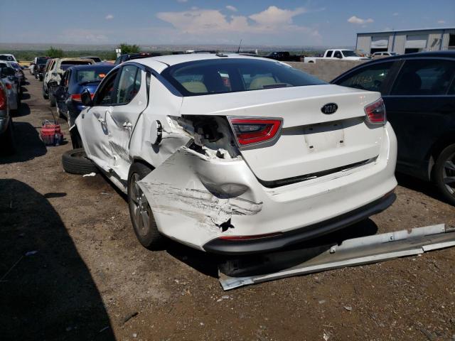 KNAGN4AD2F5089099 - 2015 KIA OPTIMA HYB WHITE photo 3