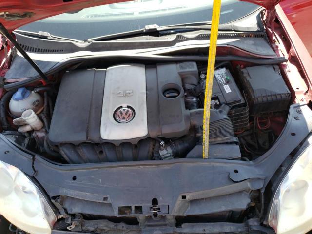 3VWGF81K97M092533 - 2007 VOLKSWAGEN JETTA RED photo 7