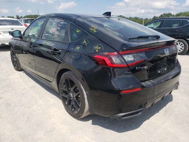 19XFL2H85NE002025 - 2022 HONDA CIVIC SPOR BLACK photo 3