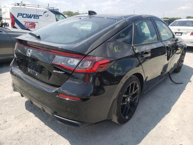 19XFL2H85NE002025 - 2022 HONDA CIVIC SPOR BLACK photo 4