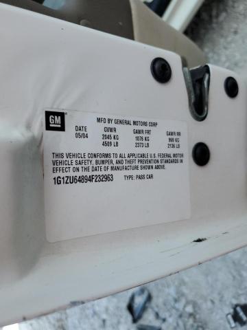 1G1ZU64894F232963 - 2004 CHEVROLET MALIBU MAX 白色 照片 10