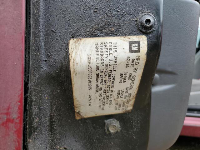 1G8AJ55F66Z181695 - 2006 SATURN ION LEVEL RED photo 10