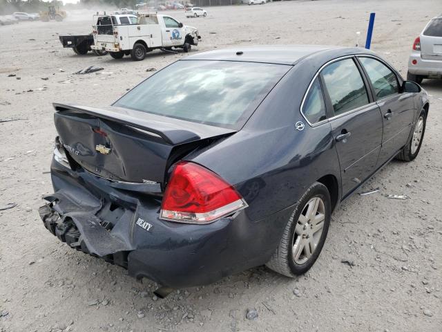 2G1WC583581209255 - 2008 CHEVROLET IMPALA BLACK photo 4