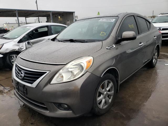 3N1CN7AP4DL872504 - 2013 NISSAN VERSA S CHARCOAL photo 2