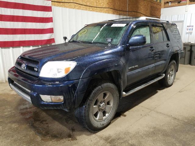 JTEBT17R448017493 - 2004 TOYOTA 4RUNNER LI BLUE photo 2