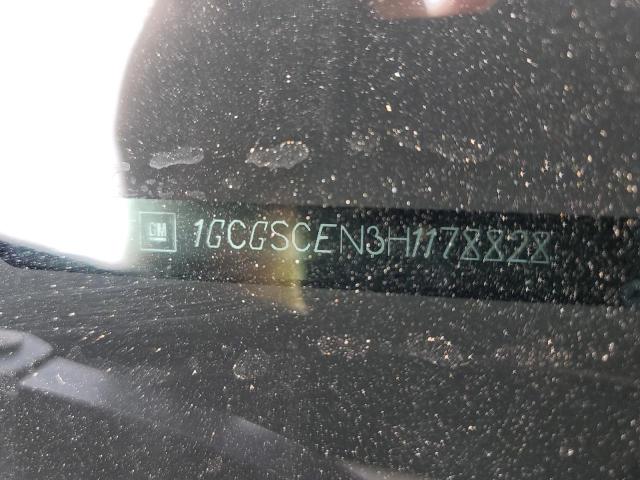 1GCGSCEN3H1178828 - 2017 CHEVROLET COLORADO L GRAY photo 10