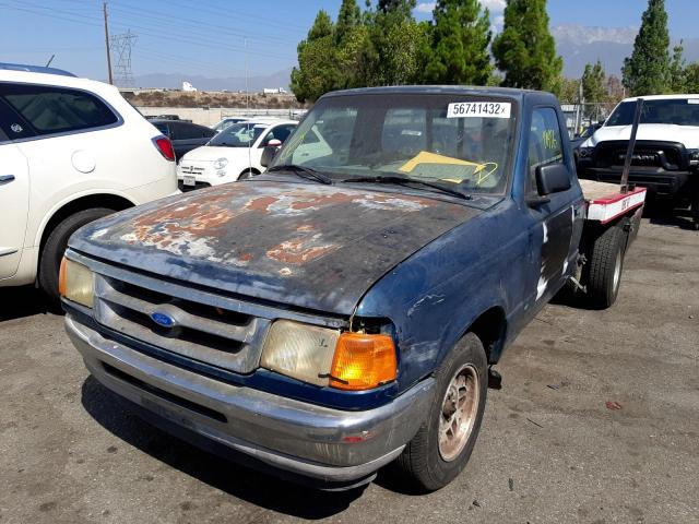 1FTCR10A3SUB05242 - 1995 FORD RANGER BLUE photo 2