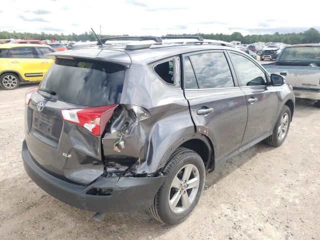 2T3WFREV7FW161628 - 2015 TOYOTA RAV4 XLE GRAY photo 4