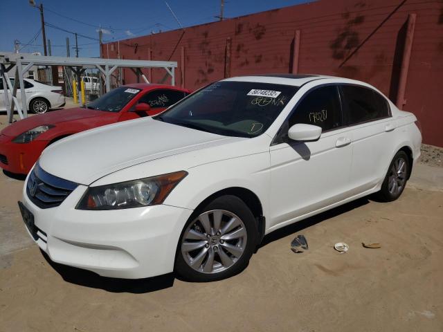 1HGCP2F74BA156369 - 2011 HONDA ACCORD EX WHITE photo 2