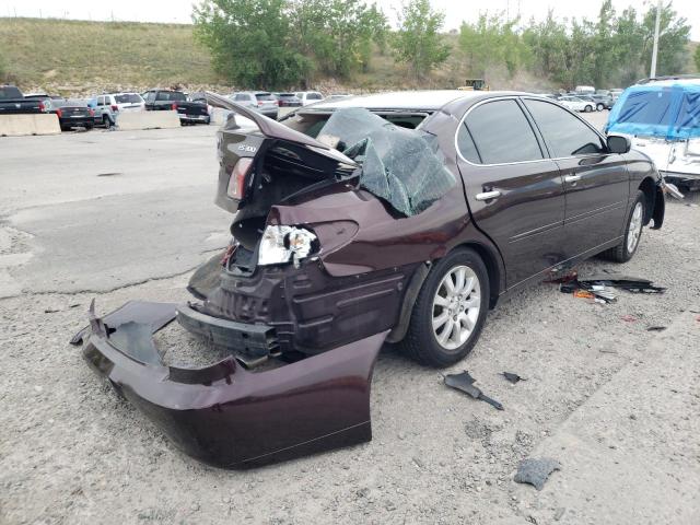 JTHBF30G630102525 - 2003 LEXUS ES 300 MAROON photo 4