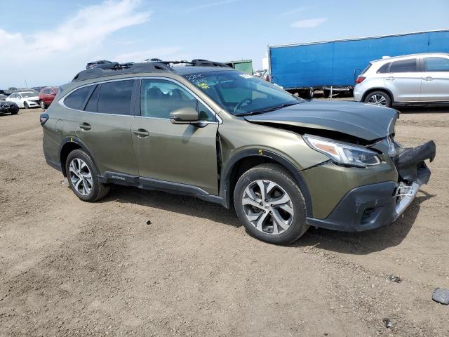 4S4BTANC2M3116941 - 2021 SUBARU OUTBACK LI GREEN photo 1