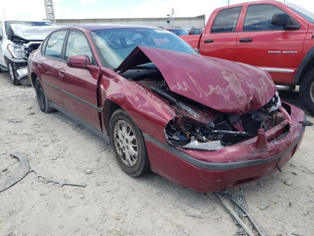 2G1WF52E159316236 - 2005 CHEVROLET IMPALA MAROON photo 1