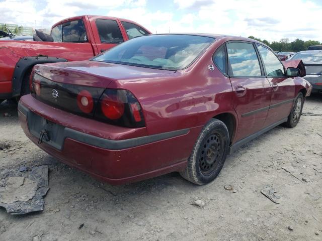 2G1WF52E159316236 - 2005 CHEVROLET IMPALA MAROON photo 4