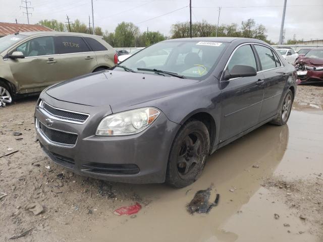 1G1ZB5EB5A4121344 - 2010 CHEVROLET MALIBU LS GRAY photo 2