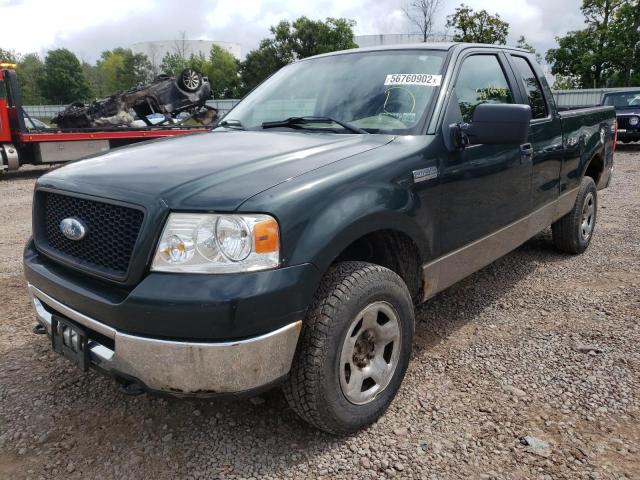 1FTRX14W76NA16960 - 2006 FORD F150 GREEN photo 2