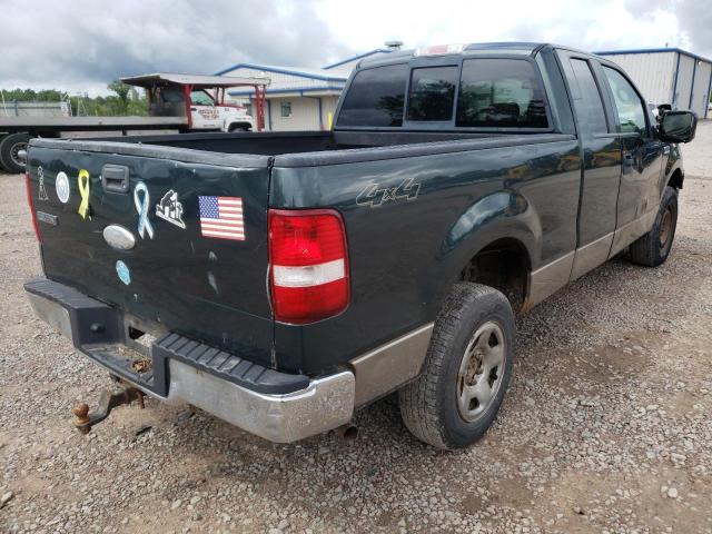 1FTRX14W76NA16960 - 2006 FORD F150 GREEN photo 4