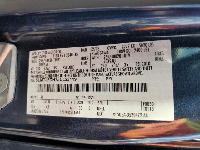 5LMTJ3DH7JUL23119 - 2018 LINCOLN MKC RESERVE  photo 10