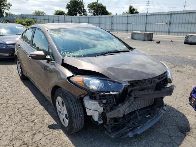 KNAFX4A63F5332314 - 2015 KIA FORTE LX BROWN photo 1