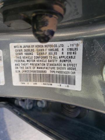 JHMZE2H56ES000583 - 2014 HONDA INSIGHT LX GRAY photo 10