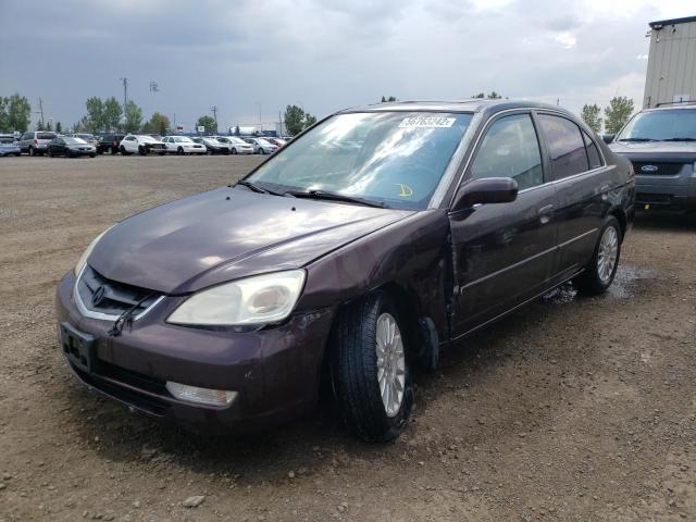 2HHES36871H001154 - 2001 ACURA 1.7EL PREM PURPLE photo 2