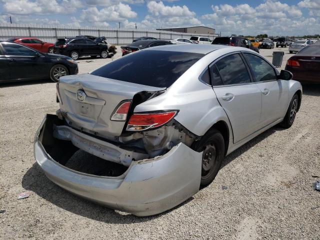 1YVHZ8BHXC5M30338 - 2012 MAZDA 6 I GRAY photo 4