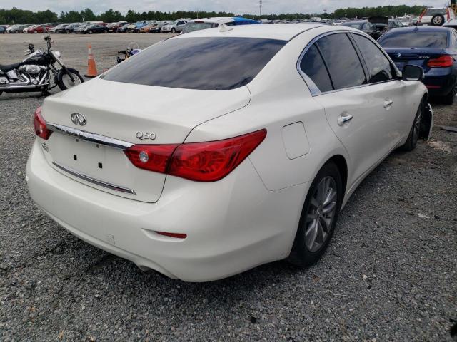 JN1BV7AP8EM670848 - 2014 INFINITI EX30D AUTO WHITE photo 4