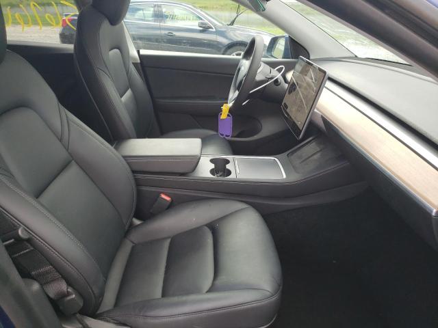 5YJYGDEE7MF196035 - 2021 TESLA MODEL Y Bleu photo 5