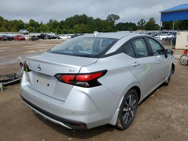 3N1CN8EV7ML848776 - 2021 NISSAN VERSA SV SILVER photo 4