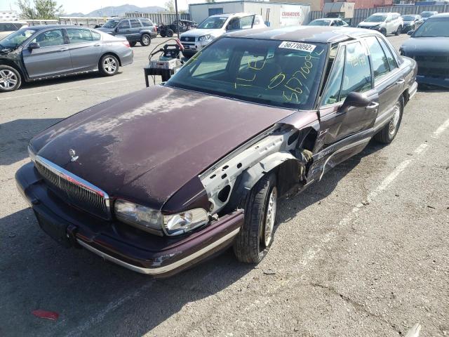 1G4CW52K0SH642287 - 1995 BUICK PARK AVENU BURGUNDY photo 2