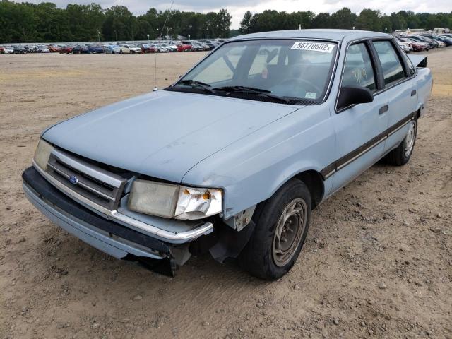 2FAPP36X8LB133369 - 1990 FORD TEMPO GL BLUE photo 2