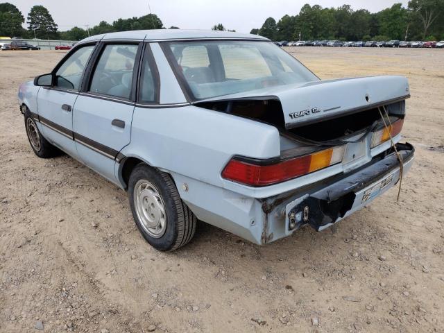 2FAPP36X8LB133369 - 1990 FORD TEMPO GL BLUE photo 3