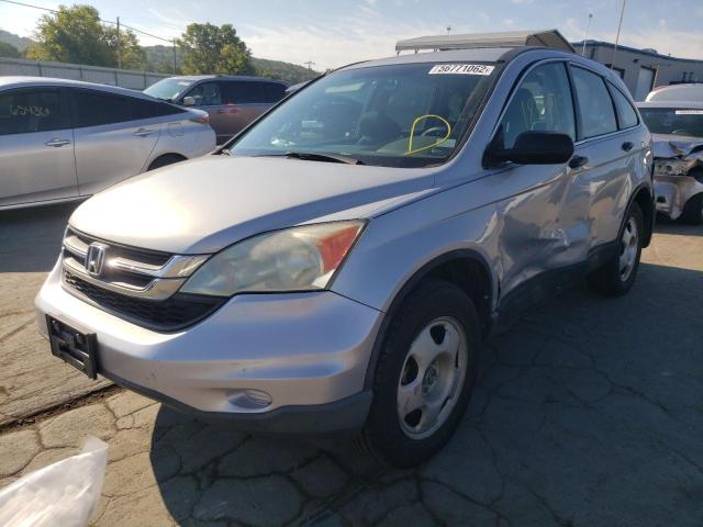 3CZRE3H30AG701752 - 2010 HONDA CR-V LX SILVER photo 2