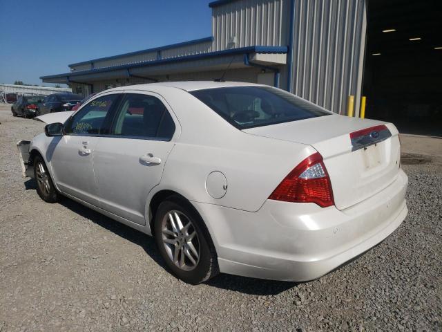 3FAHP0JA6BR309101 - 2011 FORD FUSION SEL WHITE photo 3