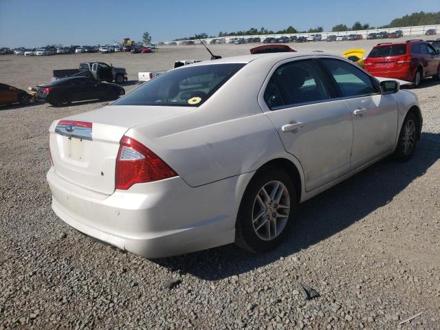 3FAHP0JA6BR309101 - 2011 FORD FUSION SEL WHITE photo 4