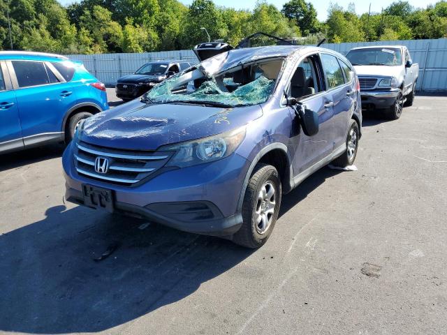 2HKRM4H38EH653235 - 2014 HONDA CR-V LX BLUE photo 2