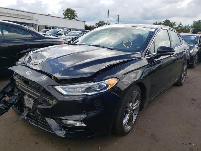 3FA6P0VP4HR148665 - 2017 FORD FUSION SPO BLACK photo 2