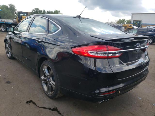 3FA6P0VP4HR148665 - 2017 FORD FUSION SPO BLACK photo 3